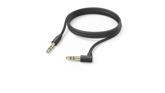 Hama Aux-kabel 3,5-mm Jack – 3,5-mm Jack 90° Haakse Stekker 2,0 M Zwart