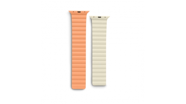 Hama Fantastic Feel Magneet-Polsband voor Apple Watch 38/40/41 mm Oranje/Beige