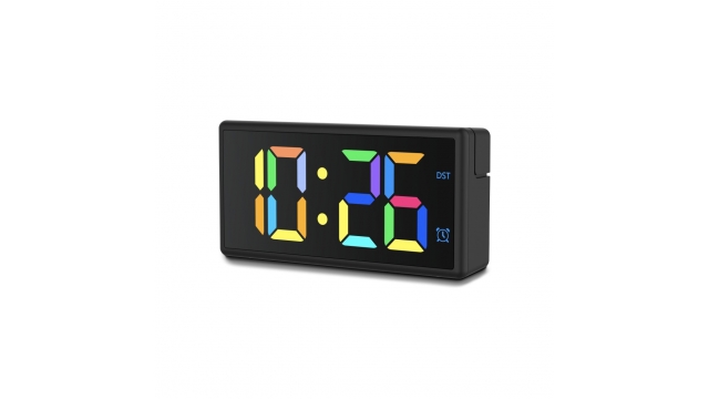 Hama Digitale Wekker Ibiza met Multicolor-Display USB-Oplaadfunctie Zwart