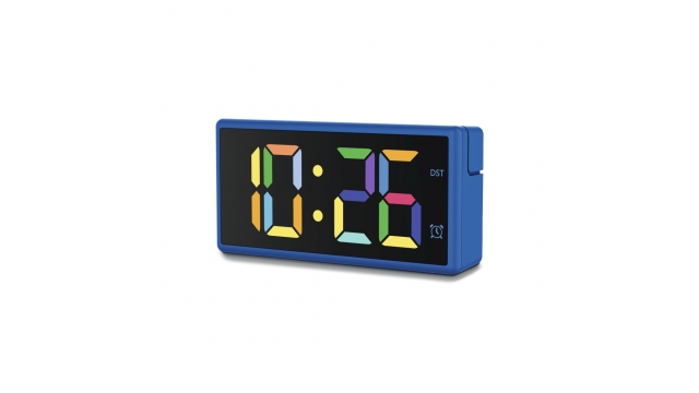 Hama Digitale Wekker Ibiza met Multicolor-Display USB-Oplaadfunctie Blauw