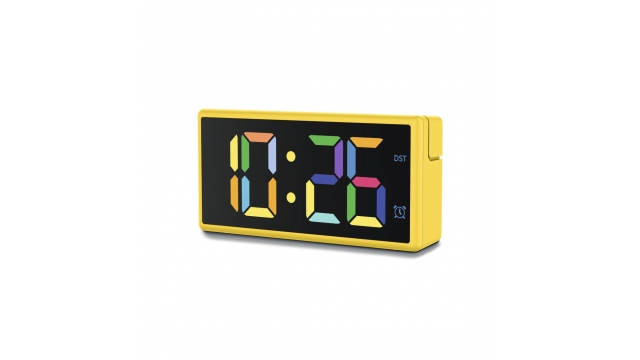 Hama Digitale Wekker Ibiza met Multicolor-Display USB-Oplaadfunctie Geel