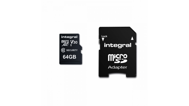 Integral INMSDX64G10SEC 64 Gb Security Camera Microsd-kaart Voor Dash Cams, Home Cams, Cctv, Body Cams & Drones