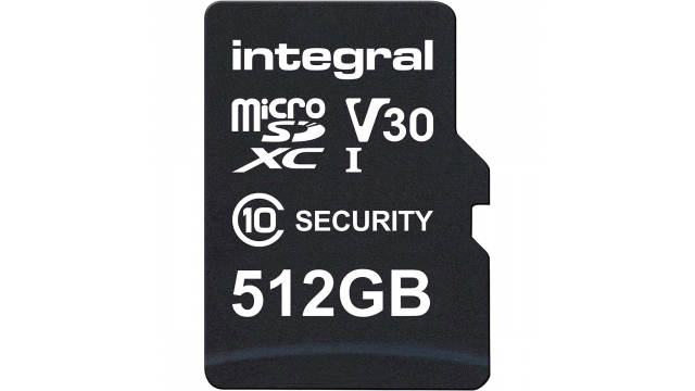 Integral INMSDX512G10SE 512 Gb Security Camera Microsd-kaart Voor Dash Cams, Home Cams, Cctv, Body Cams & Drones